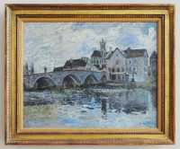 11 Sisley - Le pont de Moret .Effet d'orage (1887)