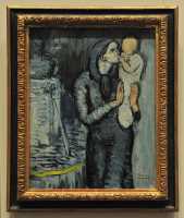 74 Pablo Picasso - Mère & fils près d'une fontaine (Période bleue 1901)