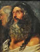 21 Pierre Paul Rubens - Etudes. Le portrait de gauche est repris de Mantegna (1605)