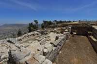 34 Citadelle et cours intérieures pour les pèlerins dans l'enceinte hellénistique sur le pente est du Garizim