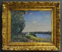 46 Alfred Sisley - Sentier au bord de l'eau à Sahurs (1894)